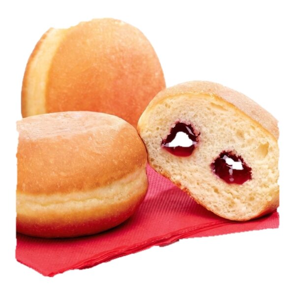 Beignet fourré à la framboise 75g