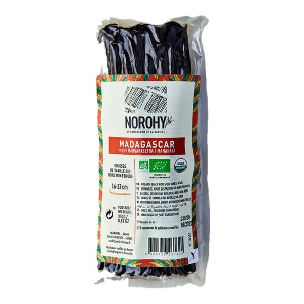Gousses de vanille Bio Madagascar 16-23cm 250g