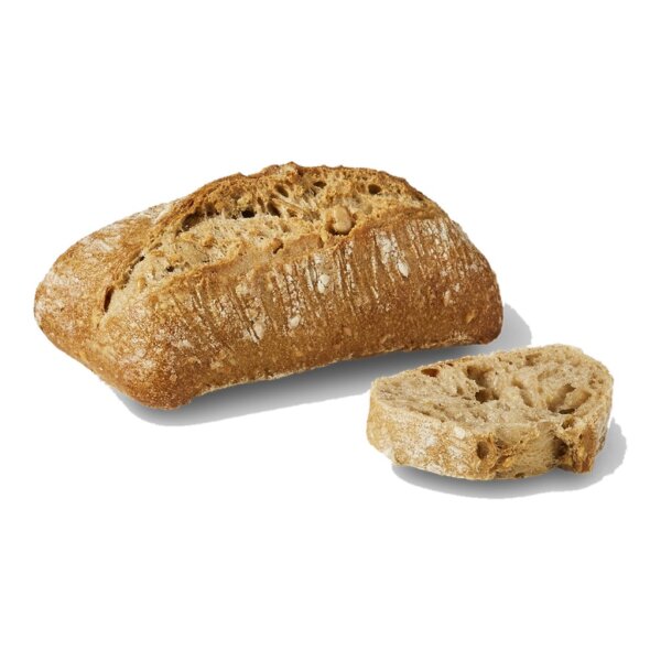 Petit pain rectangulaire seigle et graines 55g