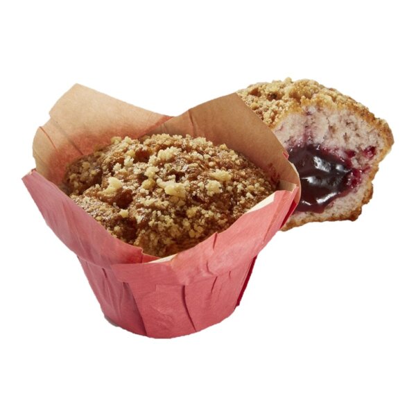 Muffin fruits rouges fourré fruits rouges 120g