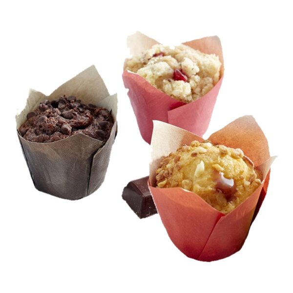 Trio mini muffins 26g (chocolat - caramel - fruits rouges)