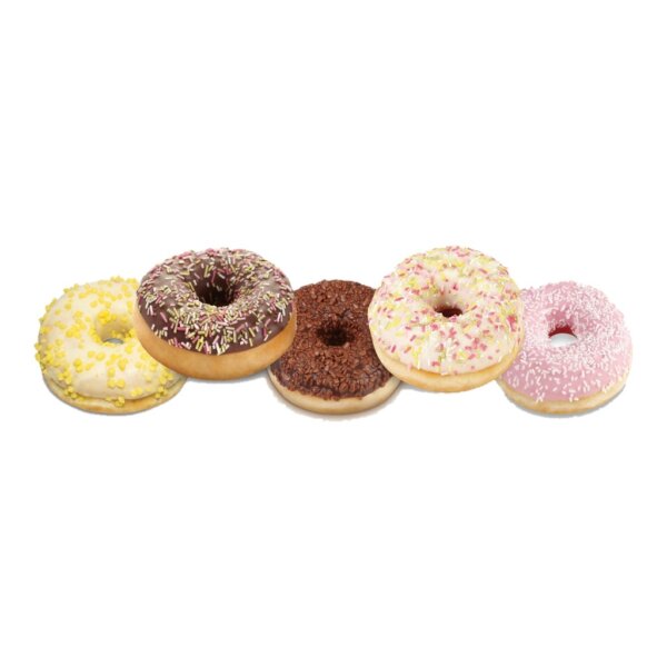 Assortiment donuts 5x50g (Ø12cm)