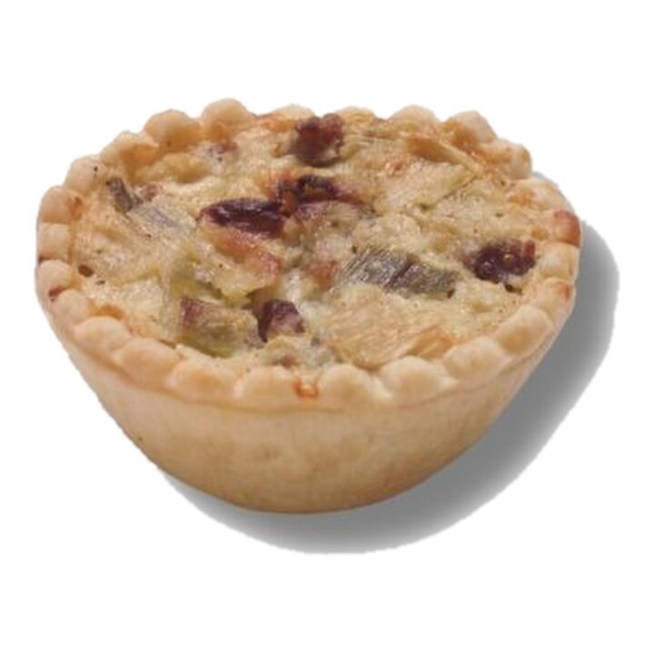 Mini quiche poireaux et lard 48g (Ø 6cm)